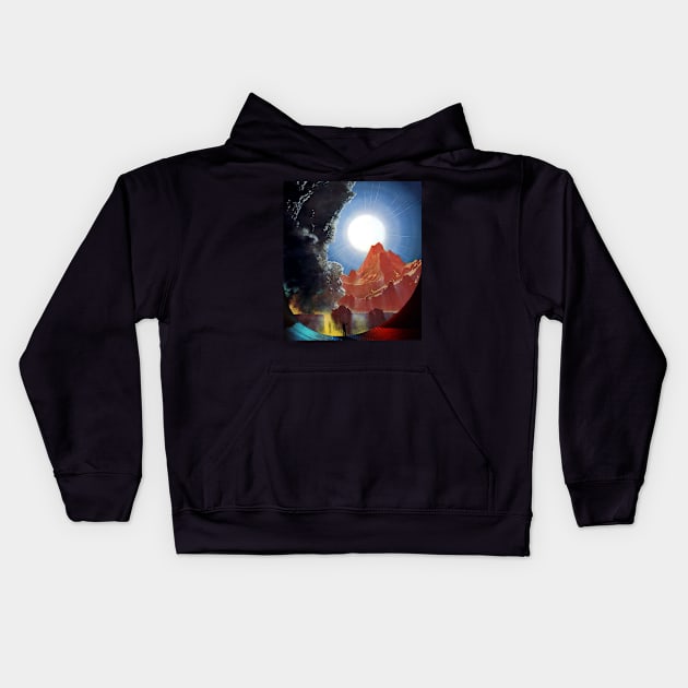 The sun Kids Hoodie by kushu